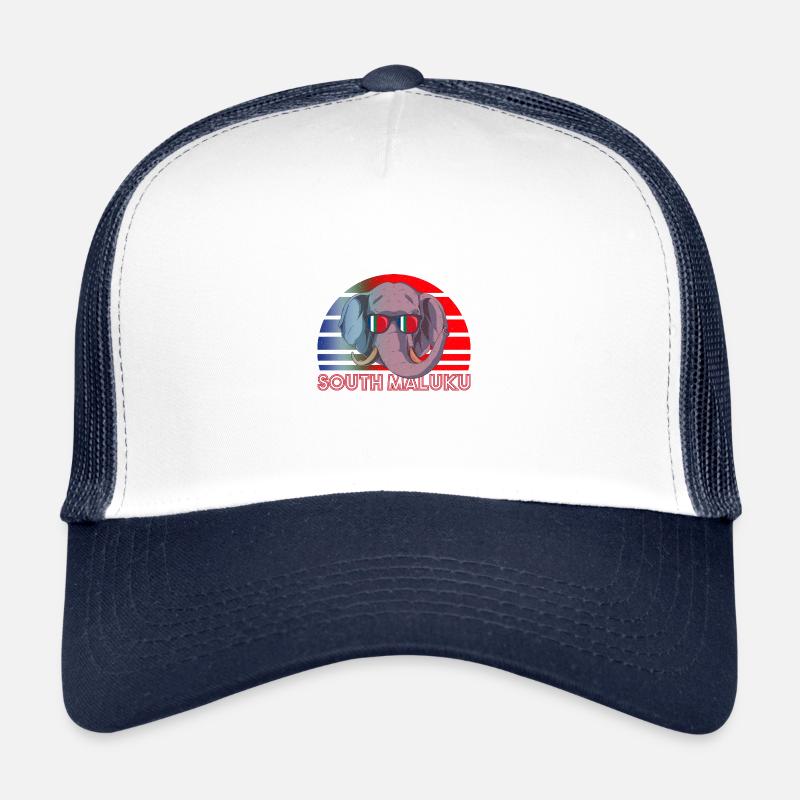 Republik Maluku Selatan - Trucker Cap - Weiß/Navy