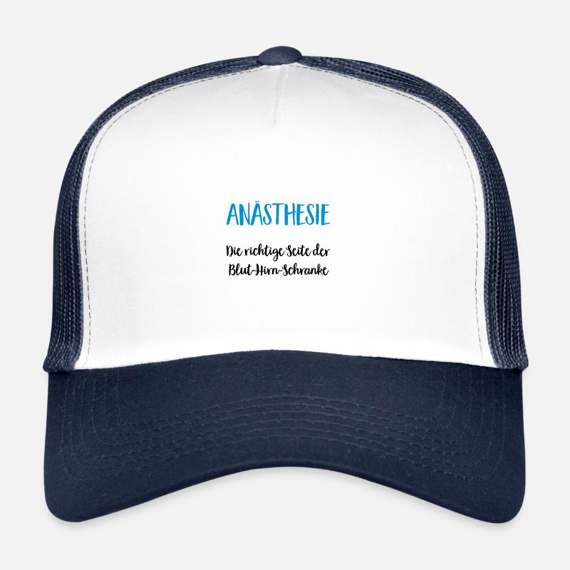 anästhesiewitz - Trucker Cap - Weiß/Navy