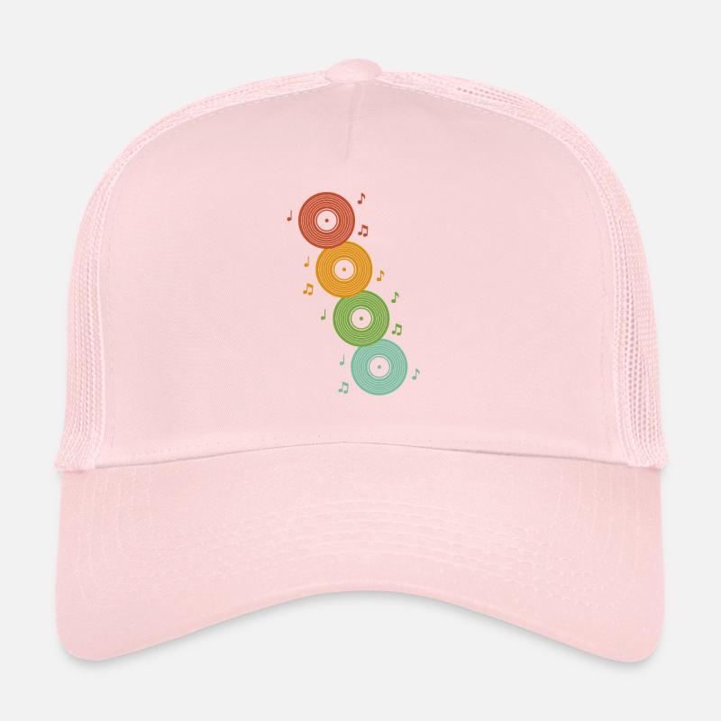 RECORDS DE VINYLE RÉTRO Casquette trucker 