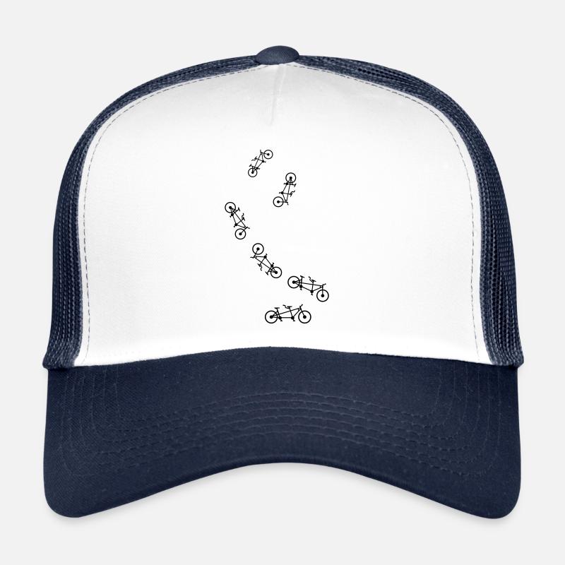 Fahrrad tandem - Trucker Cap - Weiß/Navy