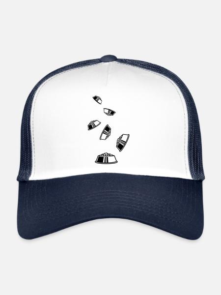 Bowl Dog - Trucker Cap - white/navy - Front