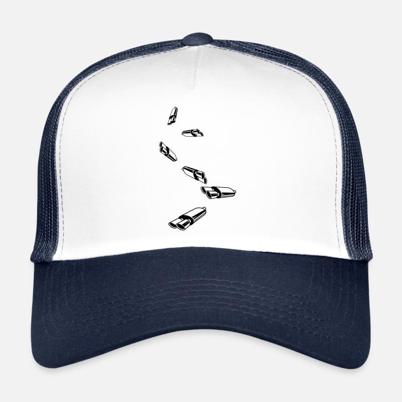 Exhaust Tuning - Trucker Cap - white/navy