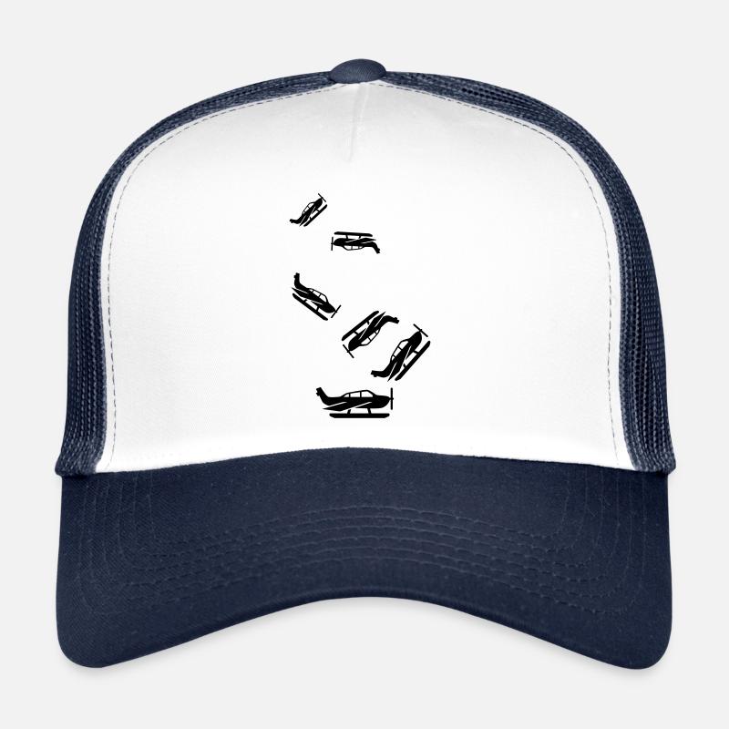 Flugzeug symbol - Trucker Cap - Weiß/Navy