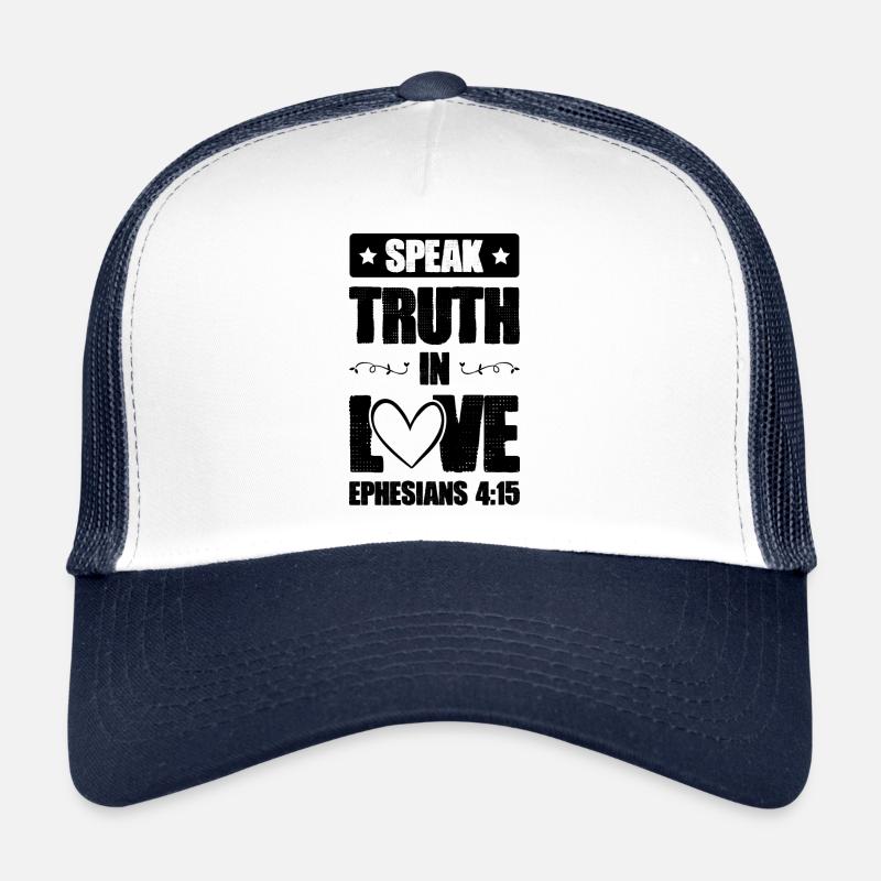 Versets d’amour bibliques Casquette trucker 