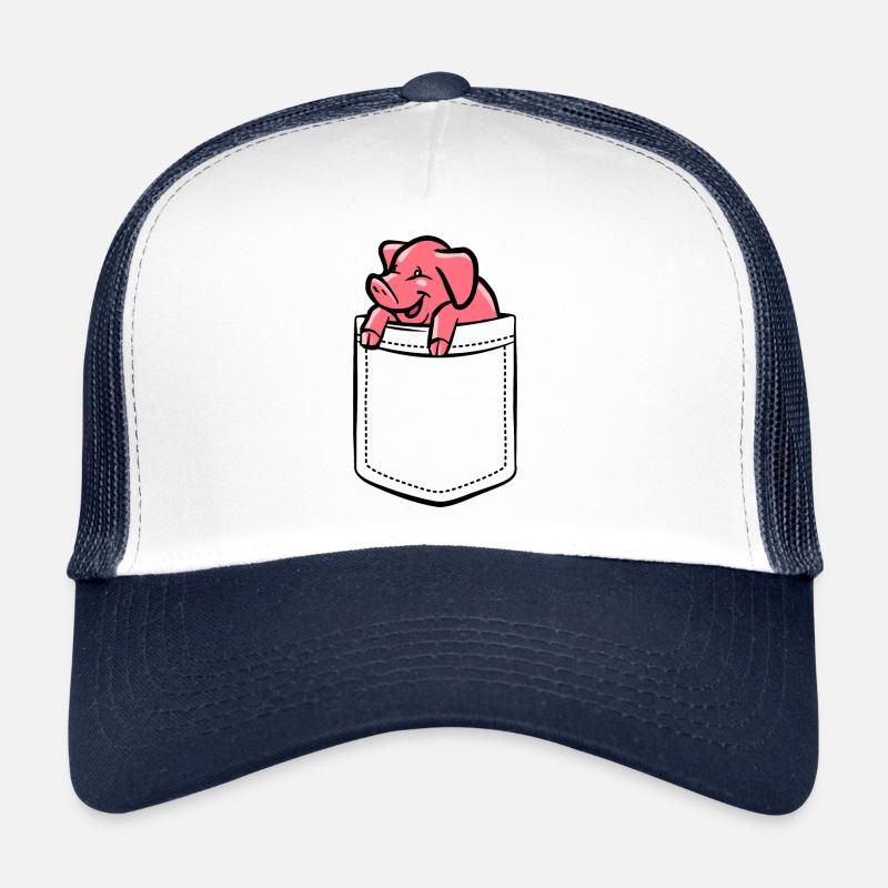 Mon porcelet dans ma poche - poche de poitrine Casquette trucker 