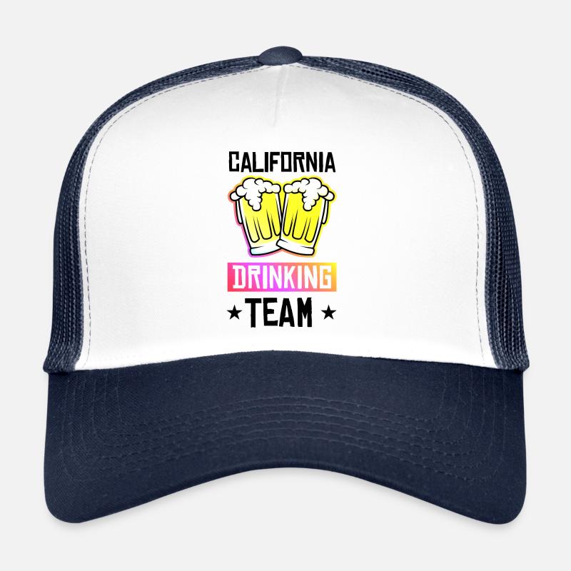 Équipe de consommation d’alcool de Californie Casquette trucker 