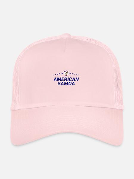 American Samoa - Trucker Cap - pale pink - Front