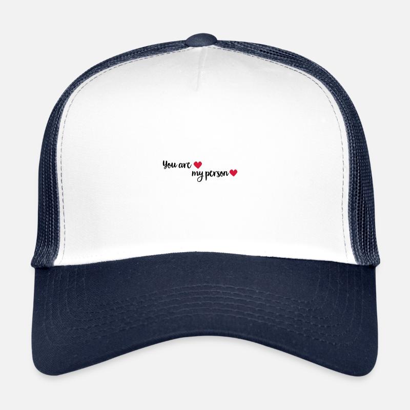 myperson - Casquette trucker  - blanc/marine