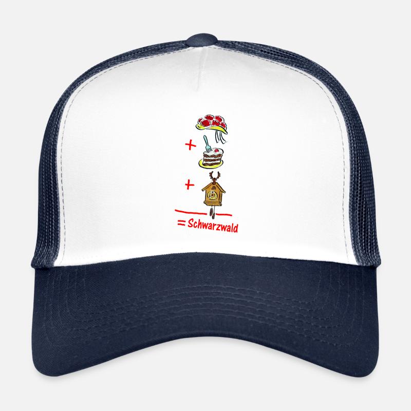 Heimatformel 1.1 Schwarzwald - Trucker Cap - Weiß/Navy