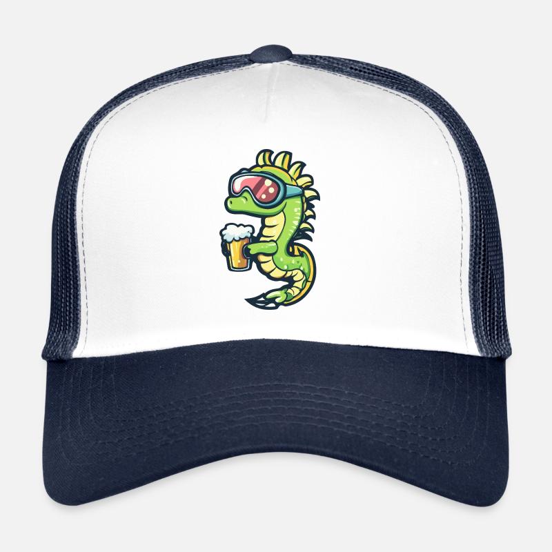 Hippocampe Après-Ski Bière Bande Dessinée Casquette trucker 