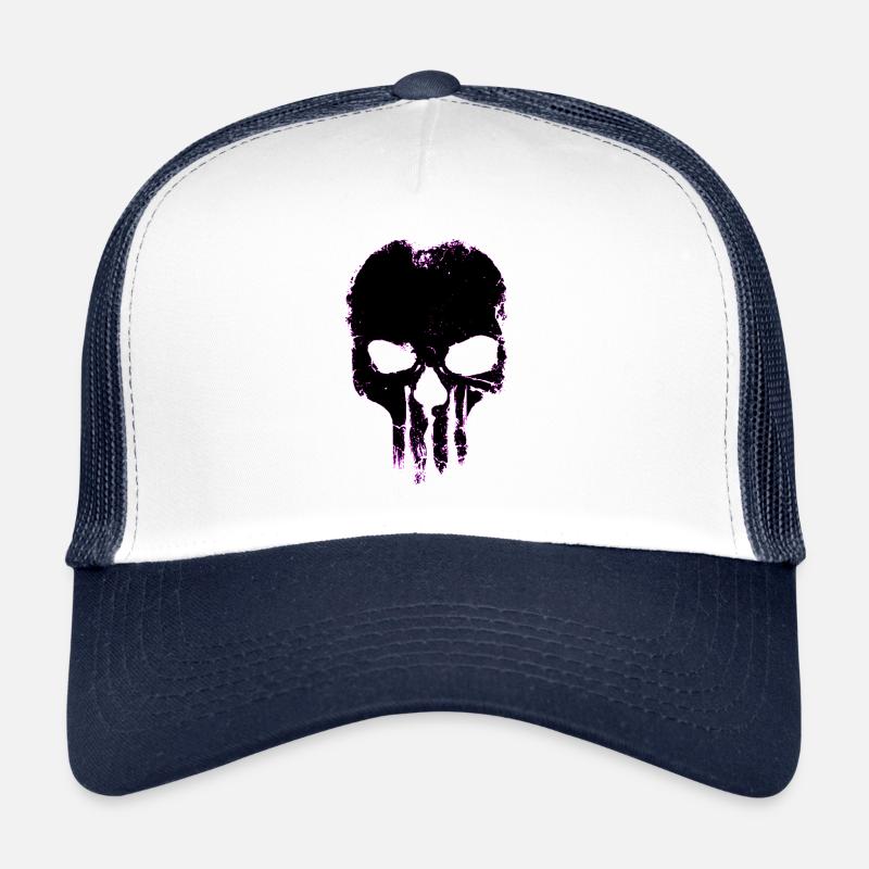 Cadeau cool d'horreur de crâne Casquette trucker 