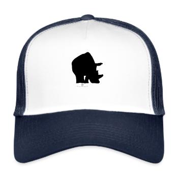 Rhinos are just like unicorns ... just thicker - Trucker Cap - white/navy - Front