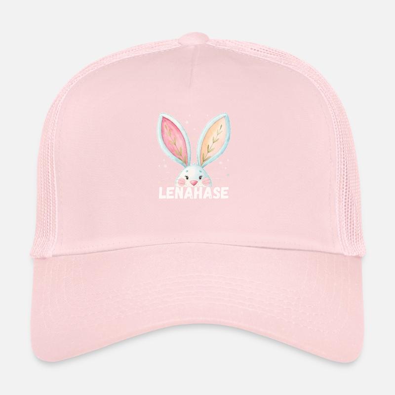 Nom Lena Lapin Lenahase Nom de l’animal Casquette trucker 