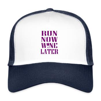 Sport - Casquette trucker  - blanc/marine - Devant