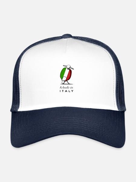 Italy,Made in Italy, Scooters, Scooters - Trucker Cap - white/navy - Front