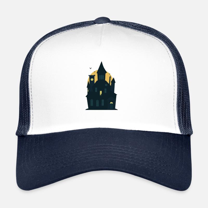 Halloween Gruselig Horror Haus Dracula Fledermaus Trucker Cap