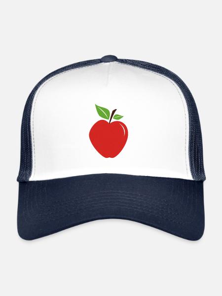 Pomme - Casquette trucker  - blanc/marine - Devant