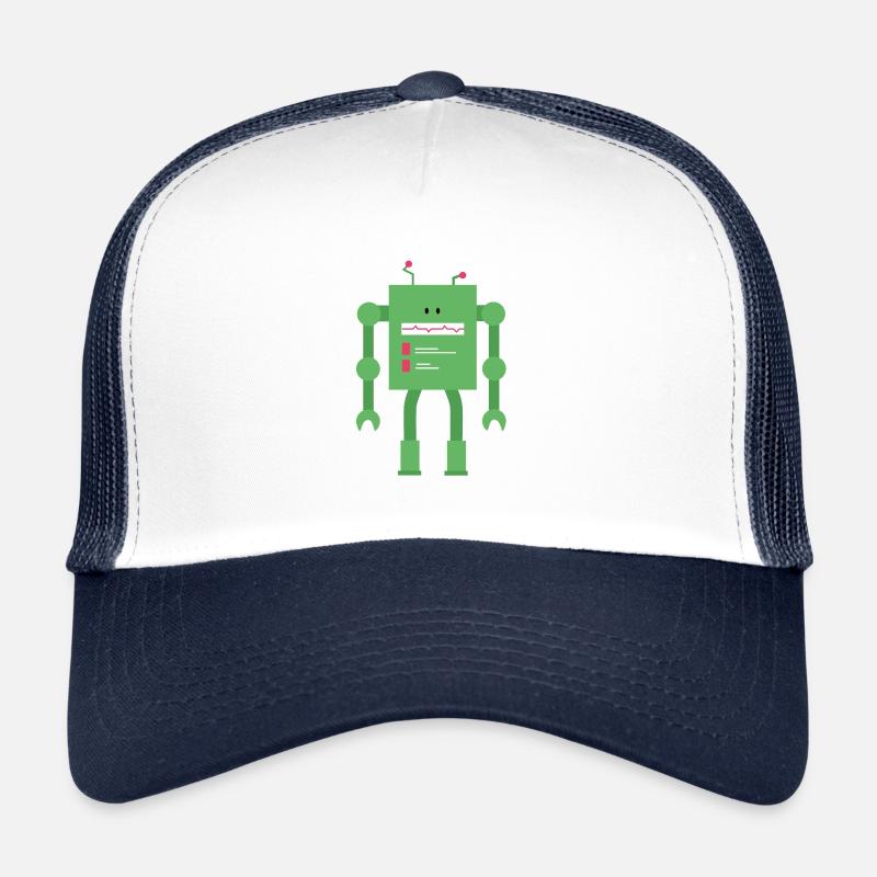 Vert robot Casquette trucker 