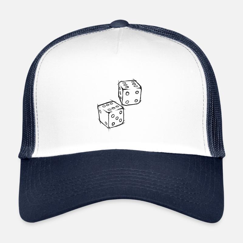 Würfel "weiß" Trucker Cap