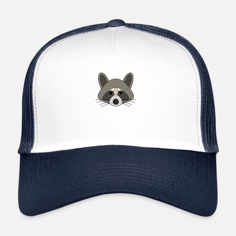 Raccoon - Trucker Cap - white/navy