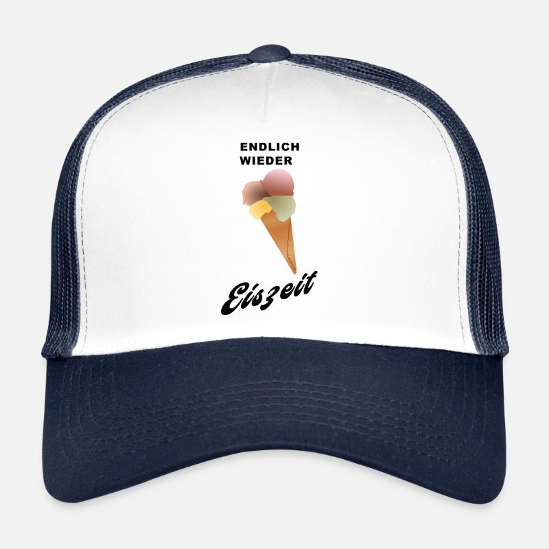 endlich wieder EISZEIT - Trucker Cap - Weiß/Navy