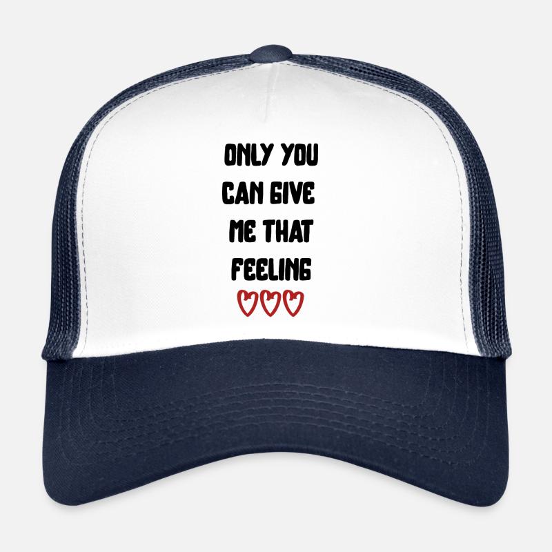 love love Saint-Valentin en amour Dicton anglais Casquette trucker 
