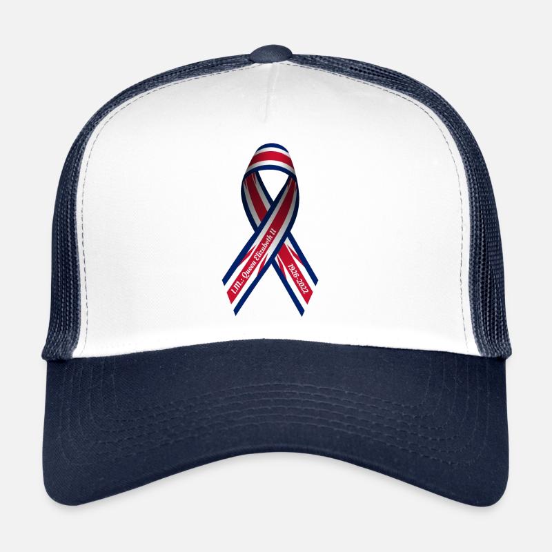 Solidarité Mort Elizabeth II Ruban de paix Casquette trucker 