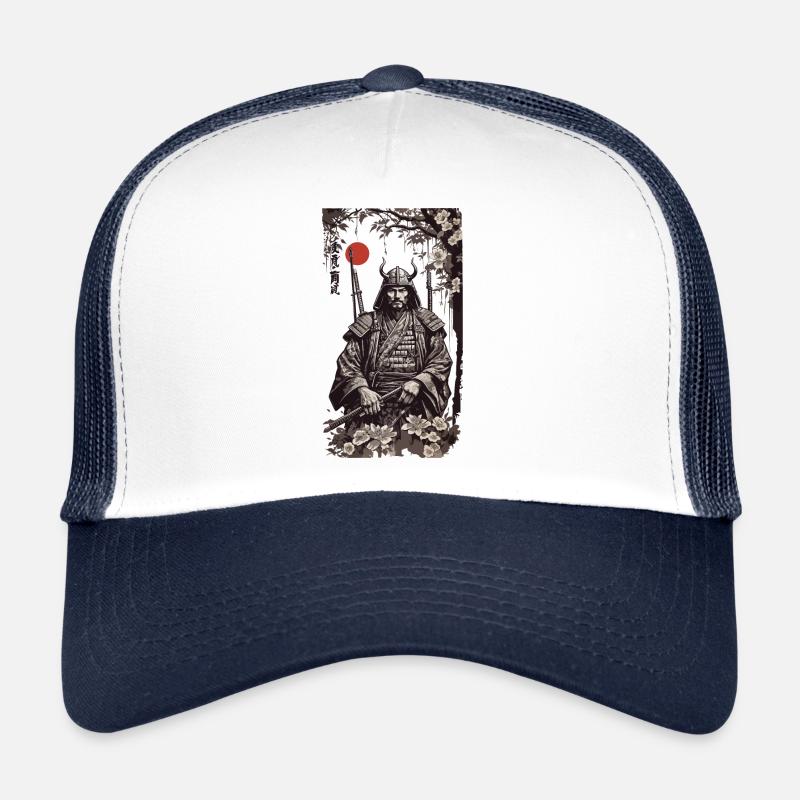 Retro Samurai Classic Shogun Art Style Trucker Cap