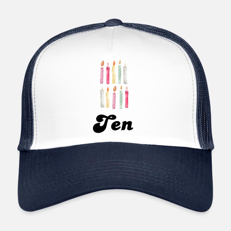 10th Anniversary Candle Trucker Cap