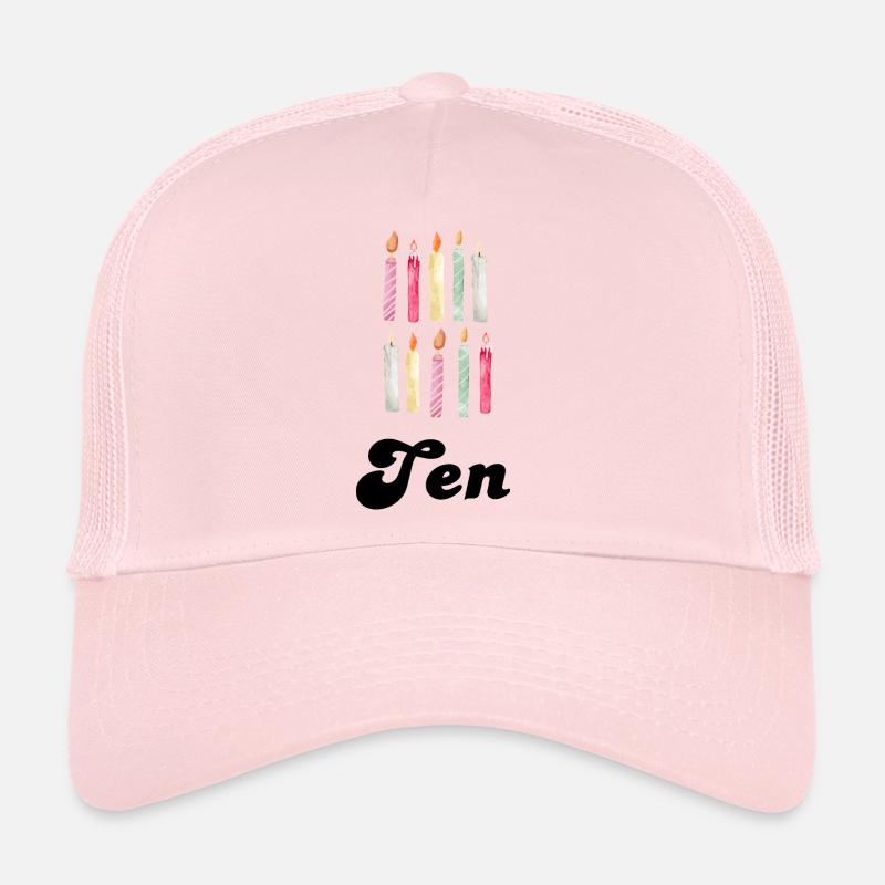 10e anniversaire bougie Casquette trucker 