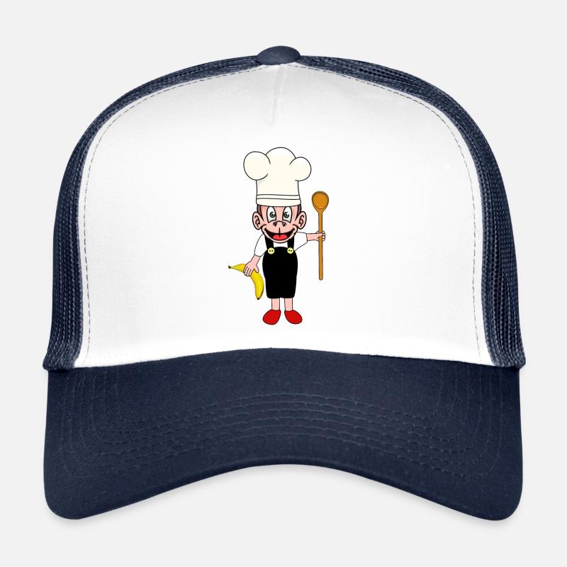 Singe Bananes Cuisine Cuisine Hobby Chef Singe Casquette trucker 