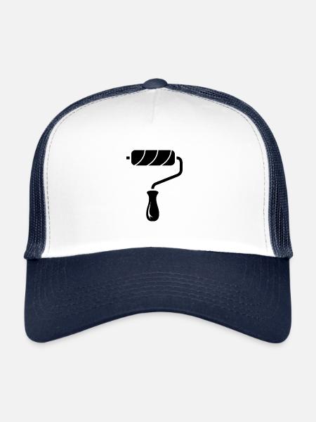 Painter Roll Painter Master Painter Symbol icon Roll - Trucker Cap - white/navy - Front