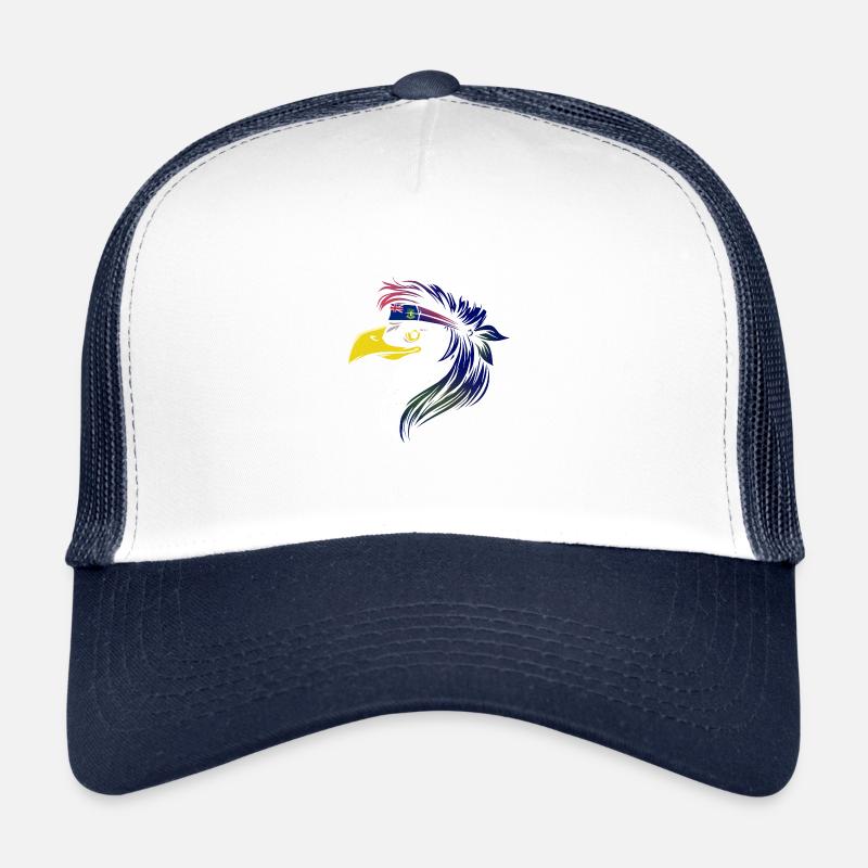Îles Vierges britanniques - Casquette trucker  - blanc/marine