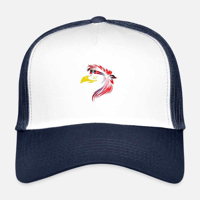 Antigua und Barbuda - Trucker Cap - Weiß/Navy