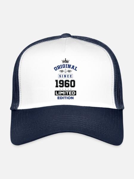 1960 limited edition birthday - Trucker Cap - white/navy - Front