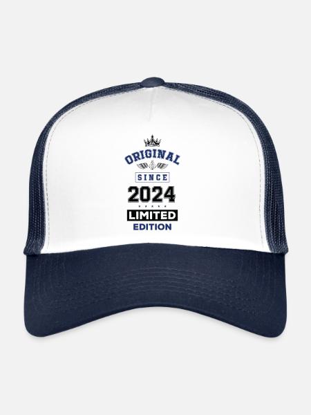 Anniversaire édition limitée 2024 - Casquette trucker  - blanc/marine - Devant