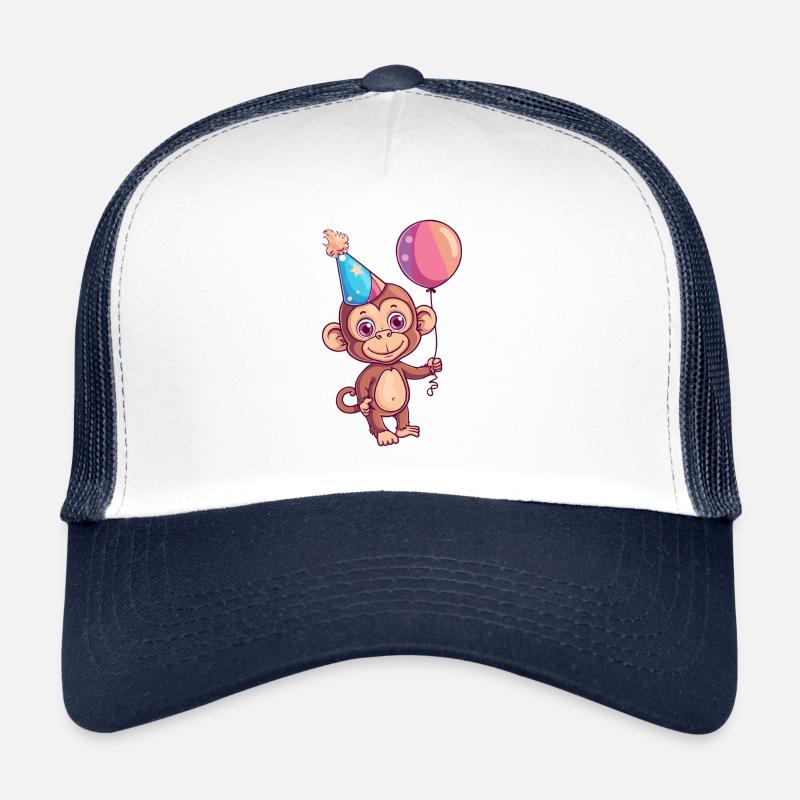 Monkey Birthday Comic Trucker Cap