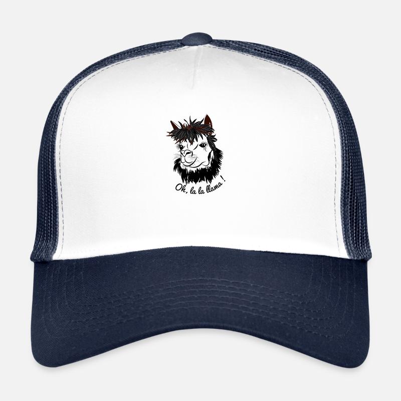 Oh, la la Lama, Llama, Alpaca, Animal, Cool Trucker Cap