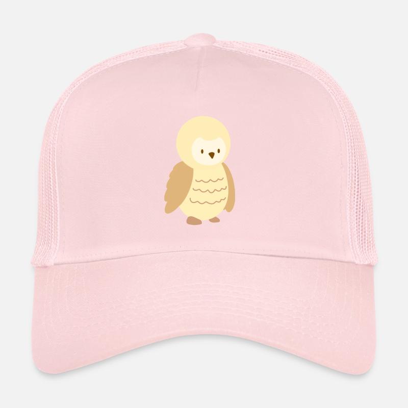 petite chouette beige Casquette trucker 