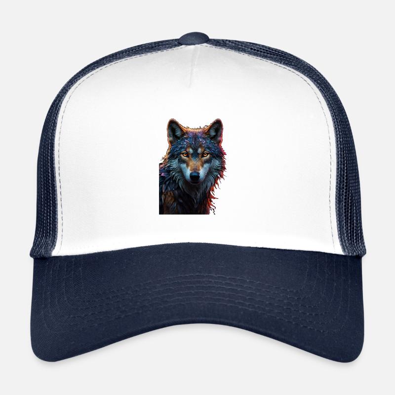 Wolf - Trucker Cap - Weiß/Navy