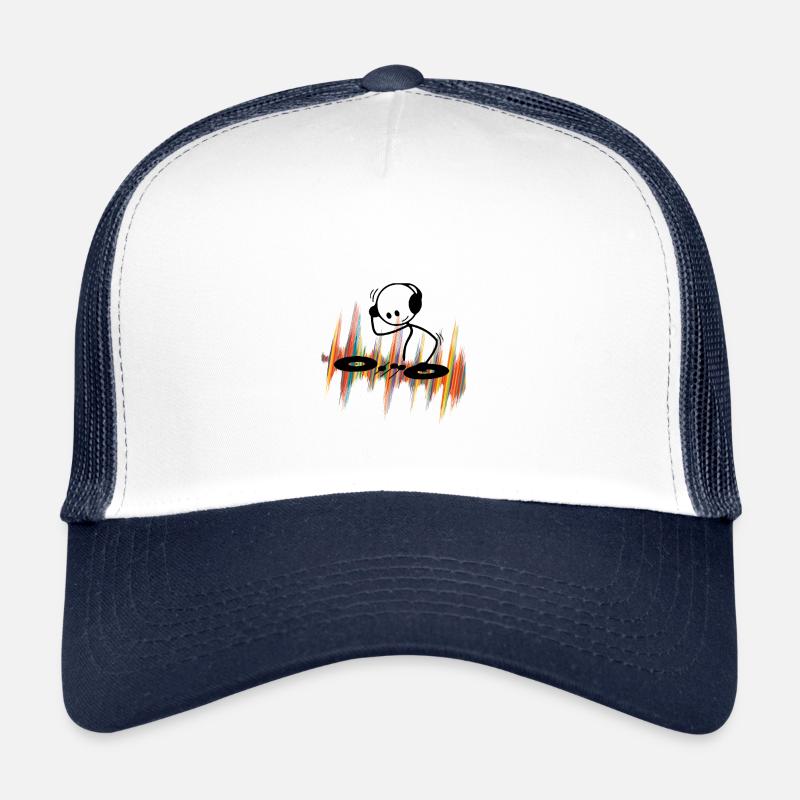 Stick figure DJ - Musicwaves Casquette trucker 