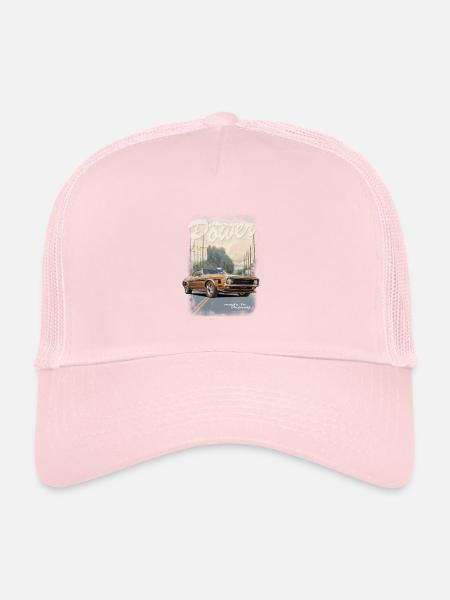 FoMu 2019 Shirt 173 sans logo de marque - Casquette trucker  - rose pâle - Devant