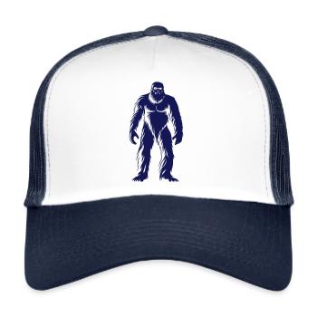 Bigfoot Unleashed - Trucker Cap - white/navy - Front