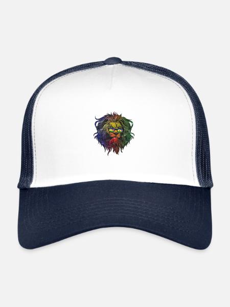 Nouvelle-Calédonie - Casquette trucker  - blanc/marine - Devant
