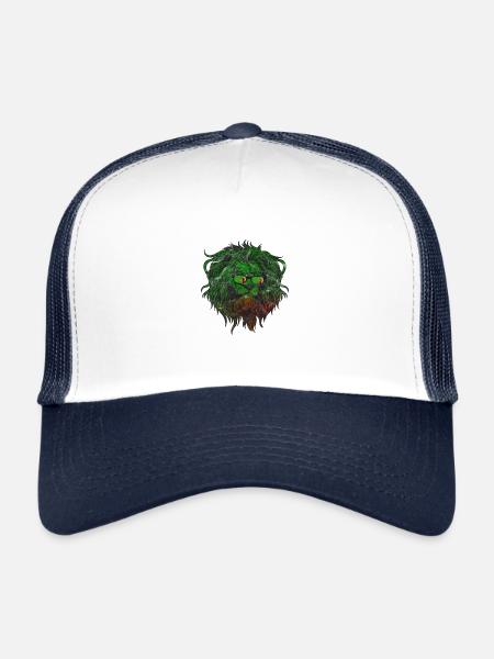 Zambie - Casquette trucker  - blanc/marine - Devant