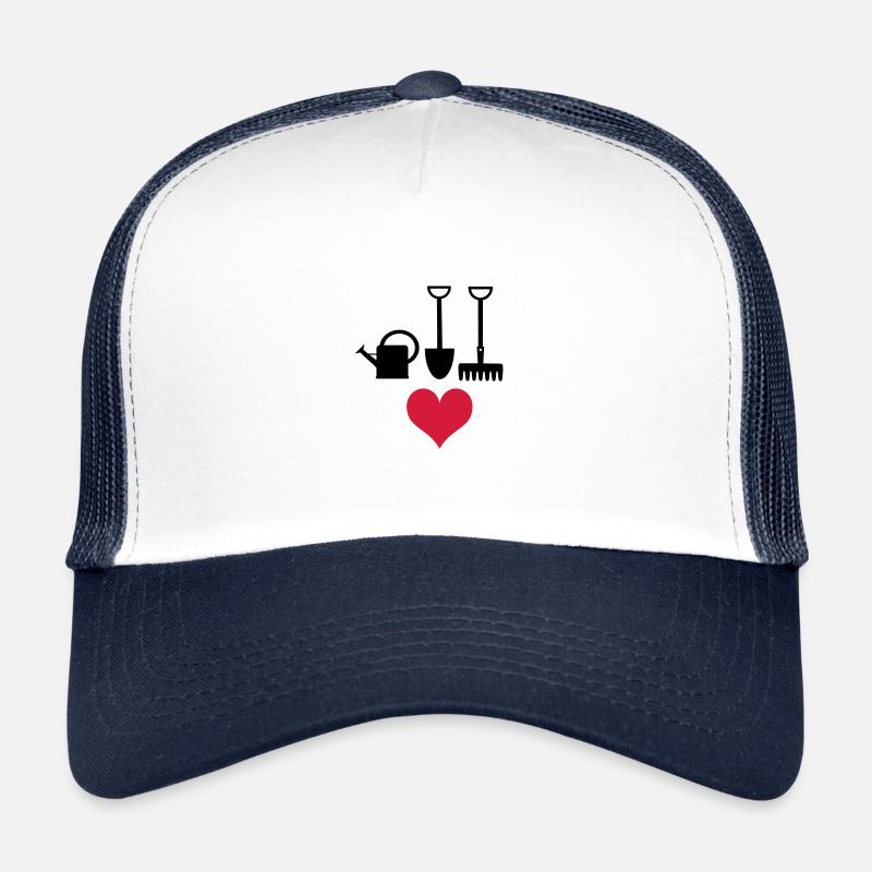 Garten - Trucker Cap - Weiß/Navy