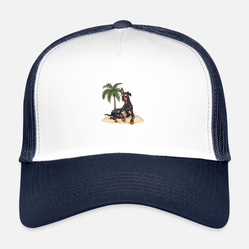 Dobermann Hund Sommer Trucker Cap