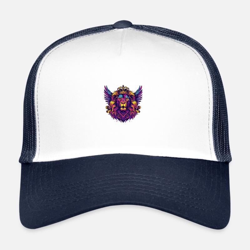 Löwe Wappen Porträt Bunt Trucker Cap