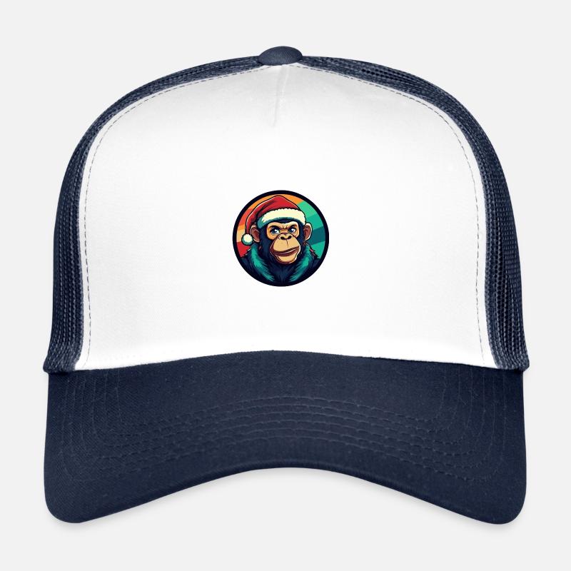 Singe Noël Noël Casquette trucker 