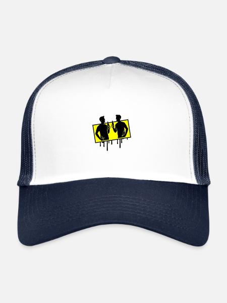 Team Party Birthday - Trucker Cap - white/navy - Front